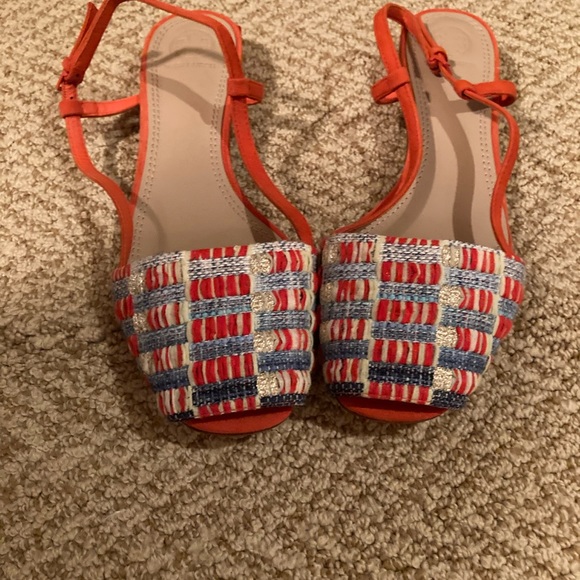 Tory Burch flat espadrilles NWT never worn size 9 medium in (pristine condition) - Picture 2 of 6
